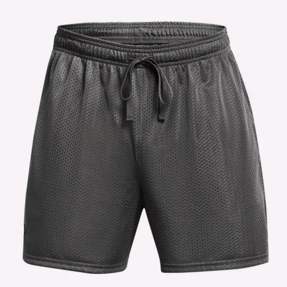 Under Armour Icon Mesh Shorts Mens 2XL Gray Athletic Basketball Training NWT